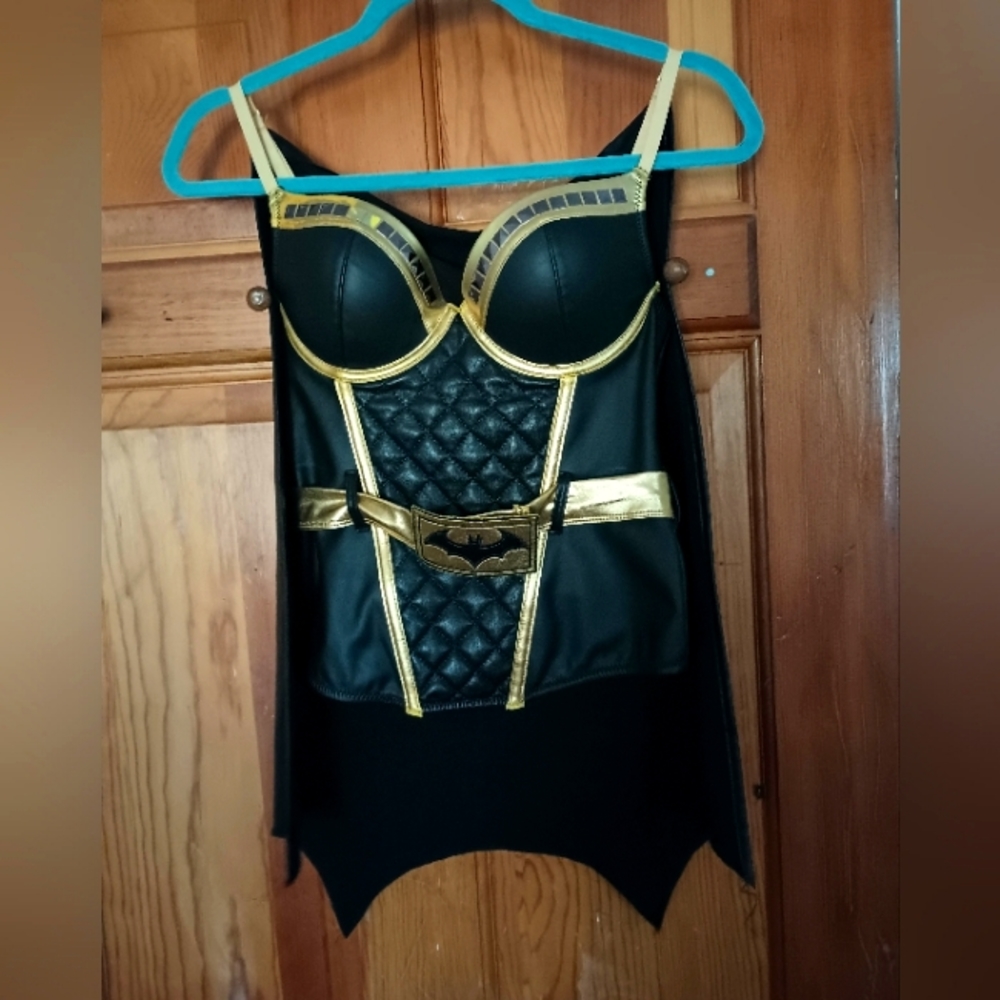 Bat girl leather corset